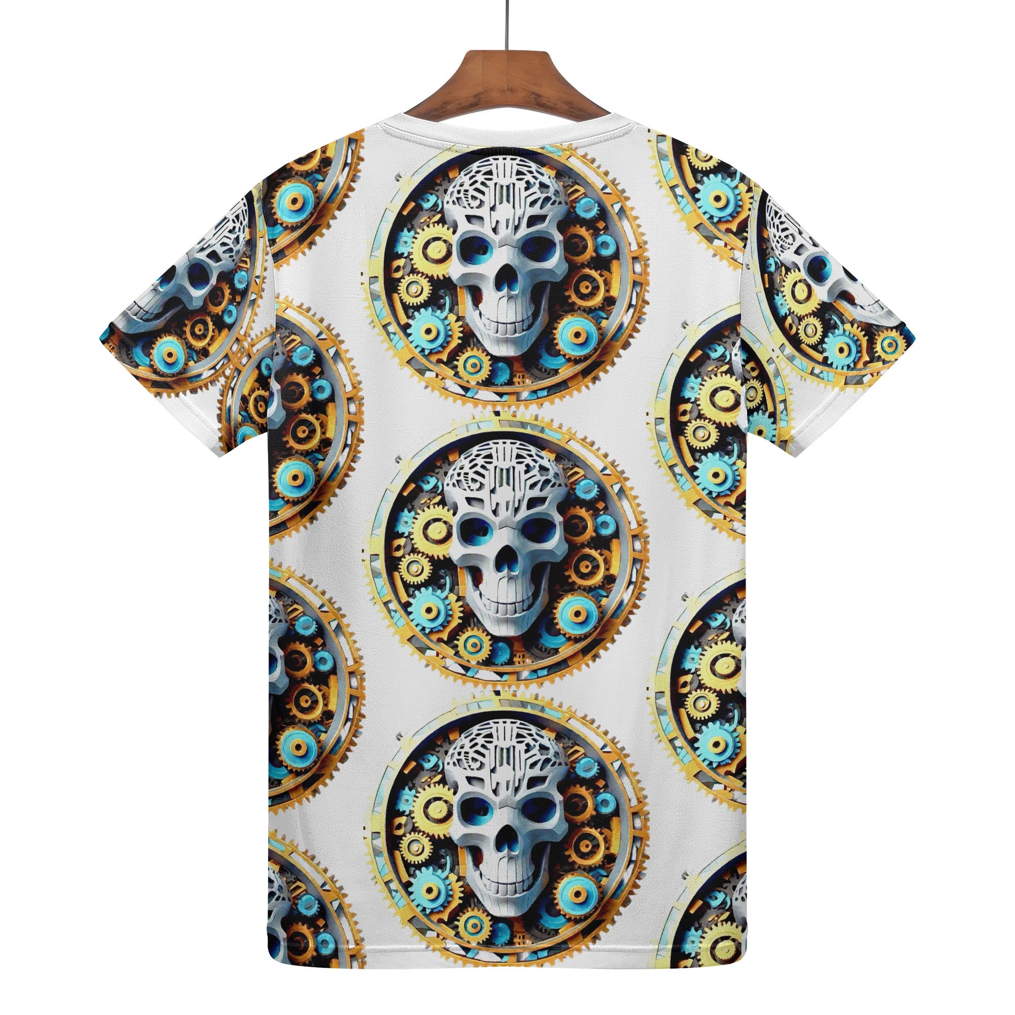 Mens All Over Print “Skull time” T-Shirt
