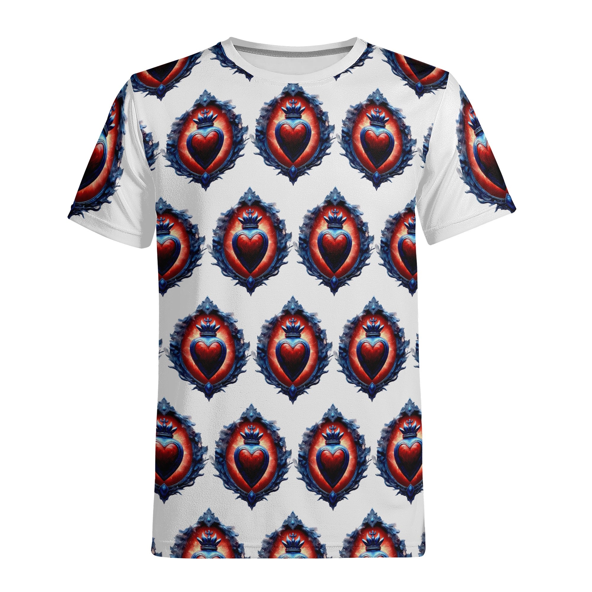 Sacred heart Mens All Over Print polyester T-Shirt