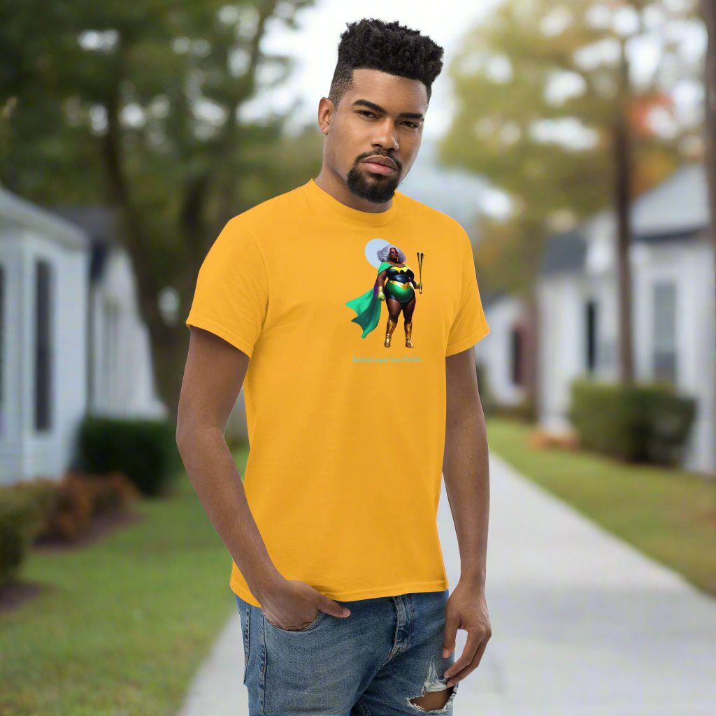 Retired super hero Pearlean. Unisex classic tee