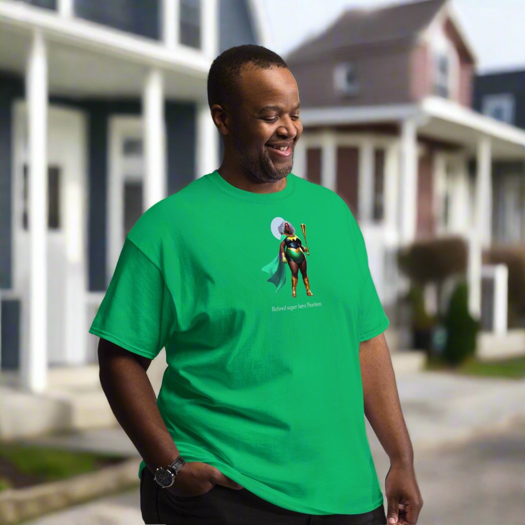 Retired super hero Pearlean. Unisex classic tee