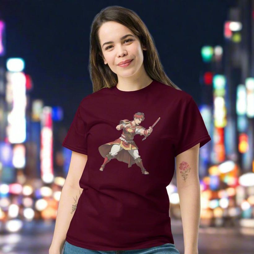 unisex classic tee maroon front 669c859643fce