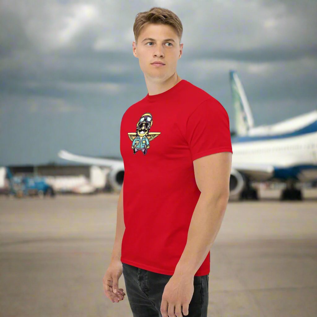 unisex classic tee red left front 66976b0773118