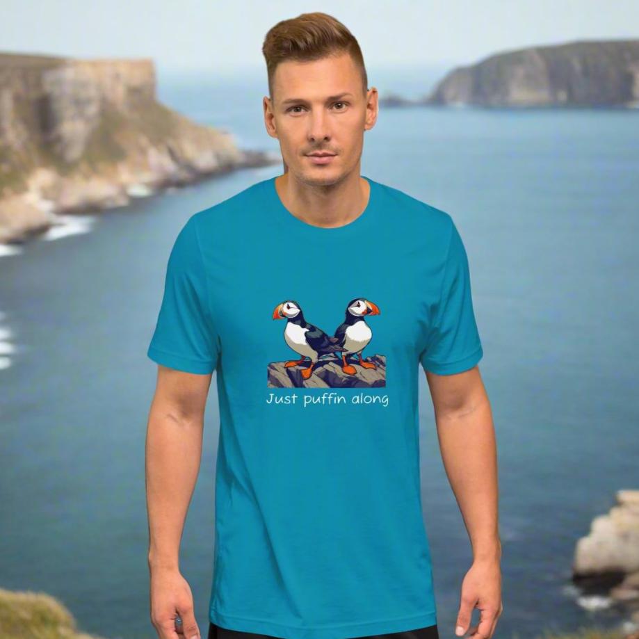 Just puffin along. Unisex t-shirt