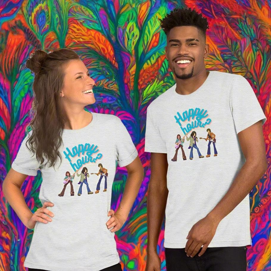 Happy hour 70's retro look T-Shirt