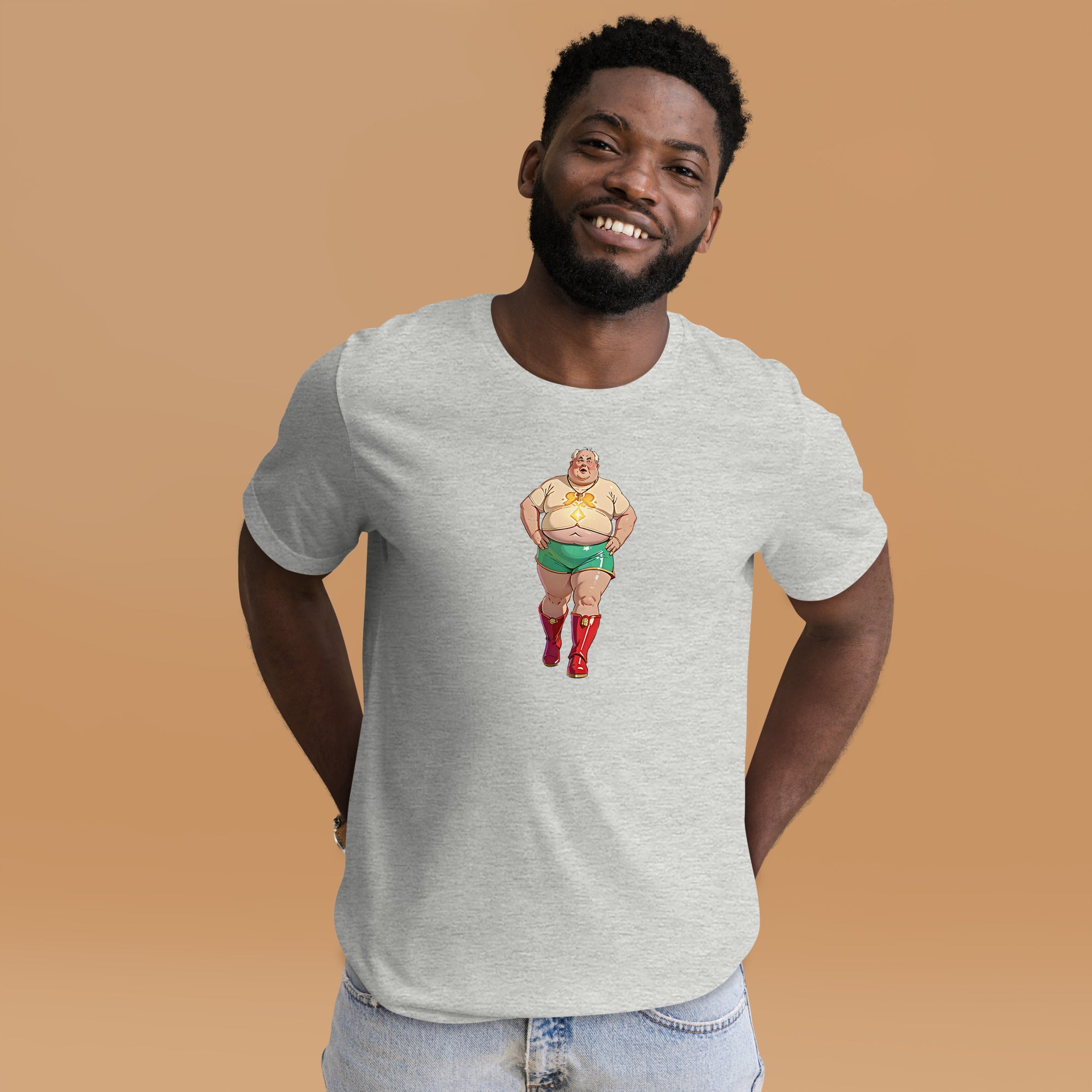 Green shorts and Red boots Unisex t-shirt