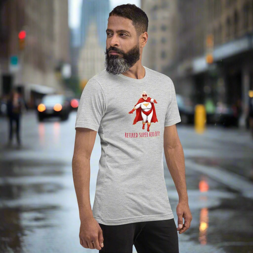 Retired super hero Betty Unisex t-shirt