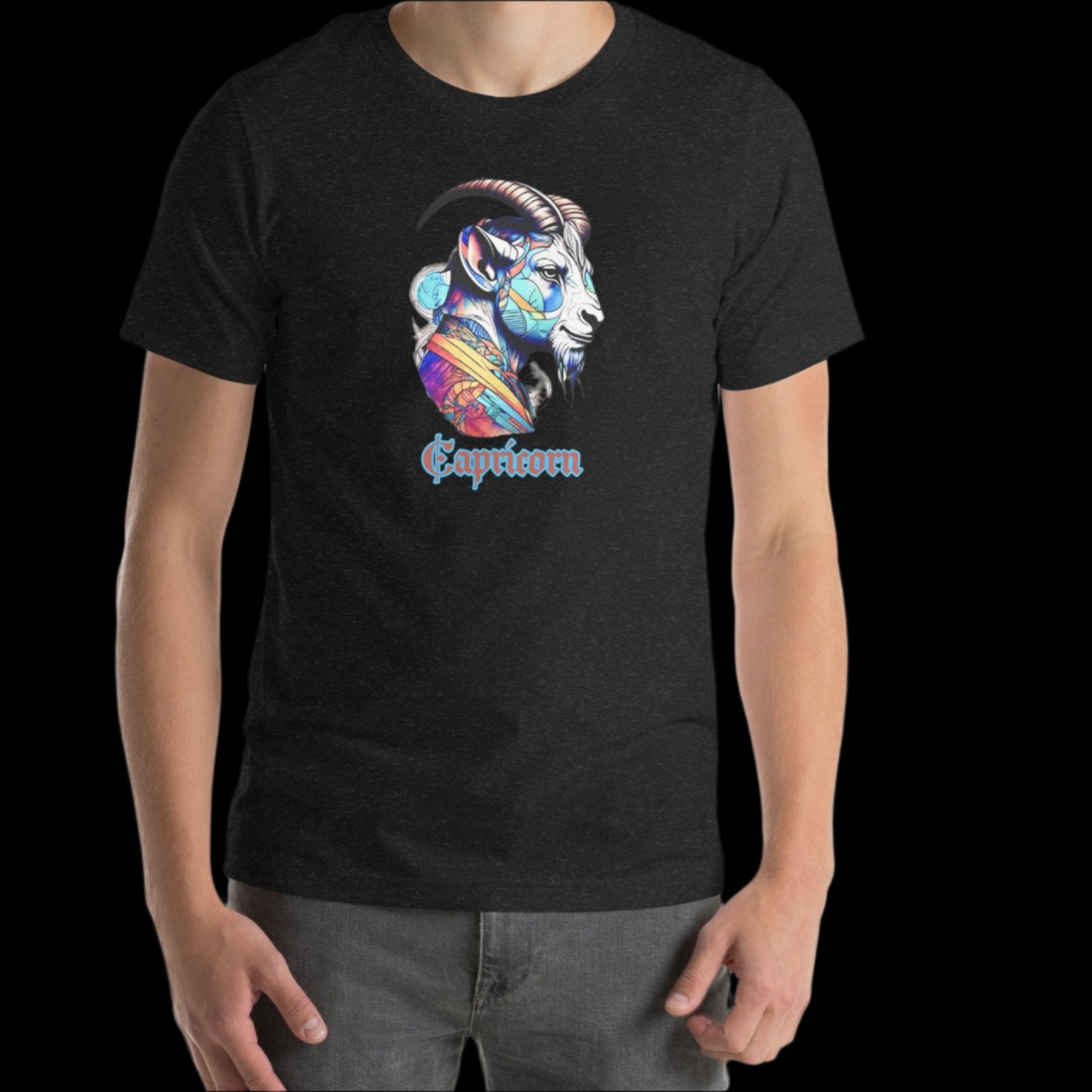 unisex staple t shirt black heather front 66e51febee315