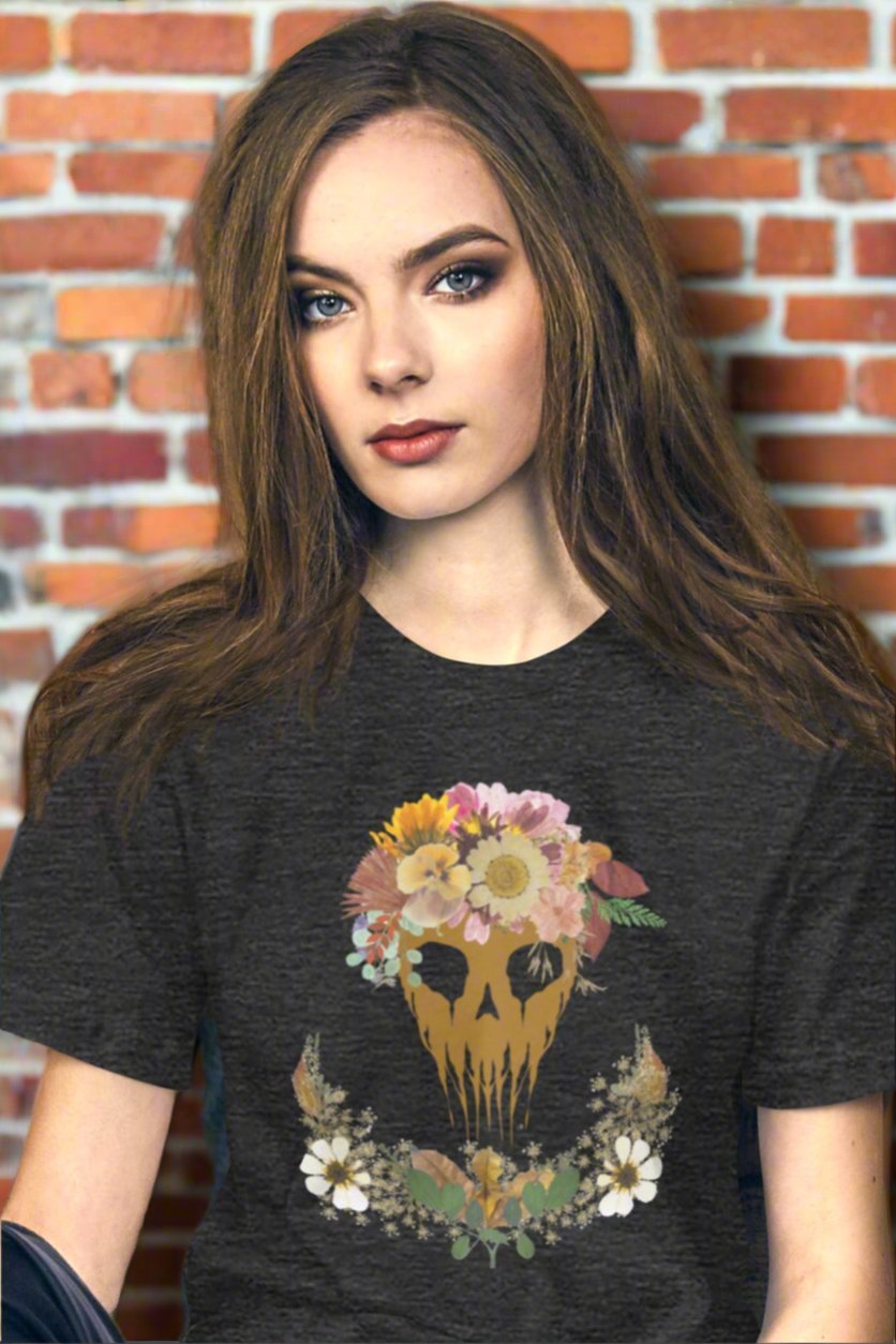 Melting skull Unisex t-shirt