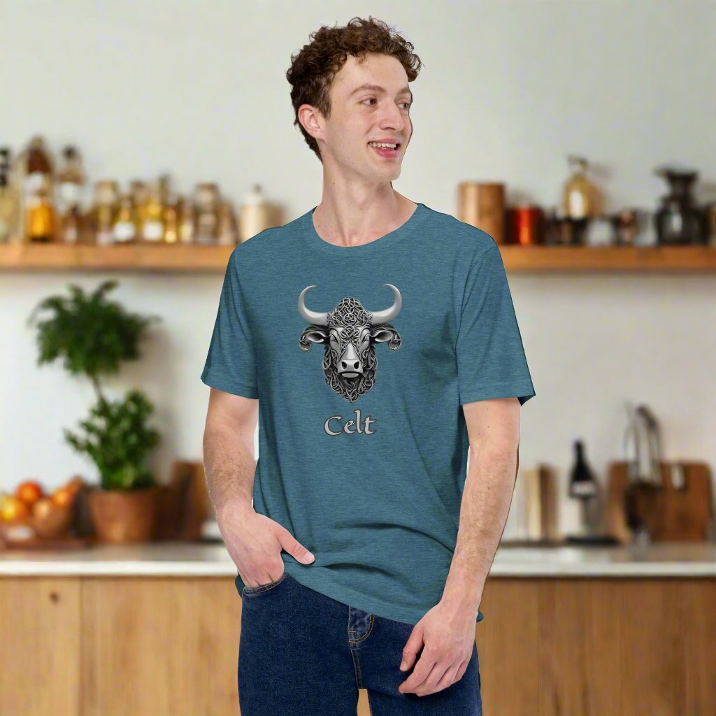 unisex staple t shirt heather deep teal front 66b67236e567f