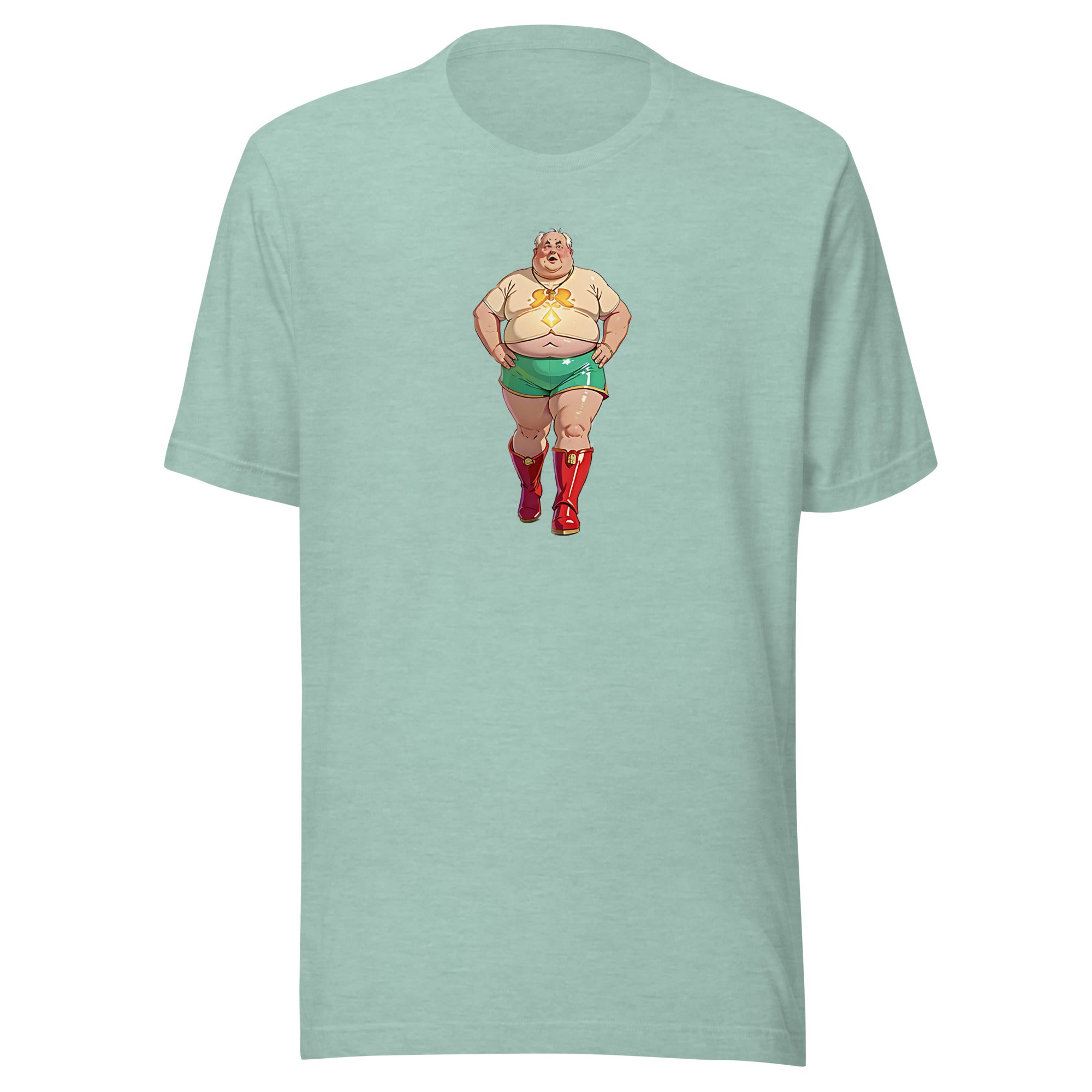 Green shorts and Red boots Unisex t-shirt