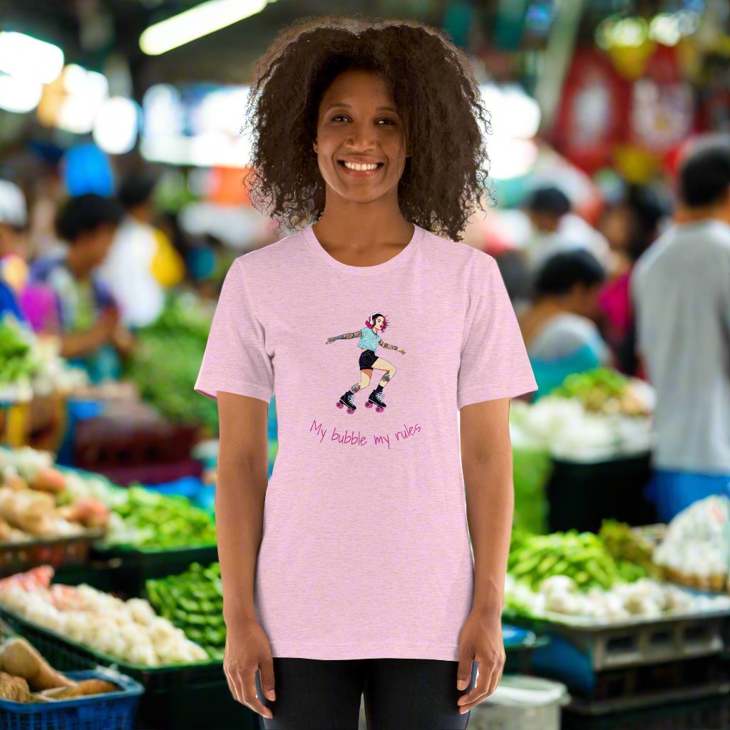 unisex staple t shirt heather prism lilac front 669ae375474db