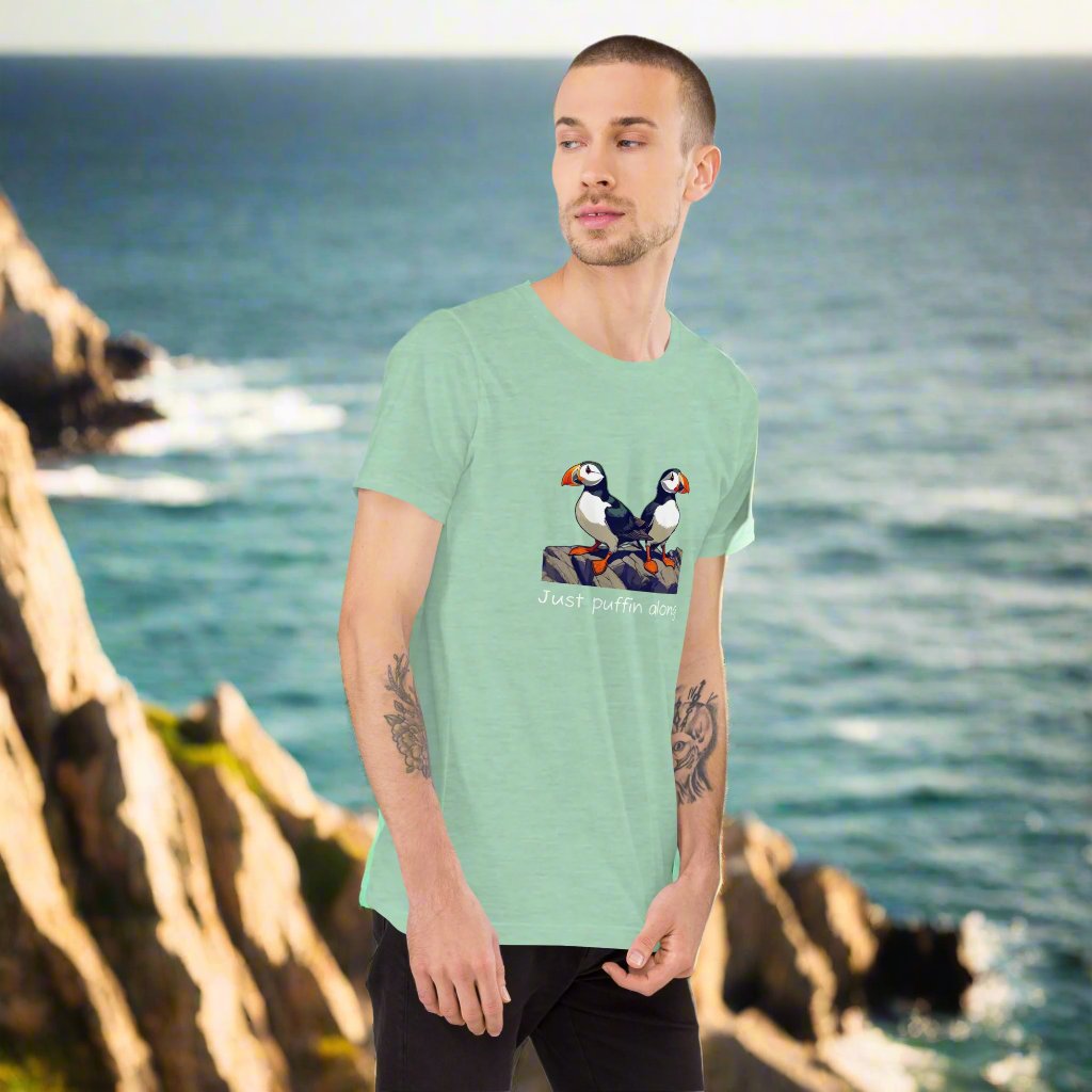 Just puffin along. Unisex t-shirt