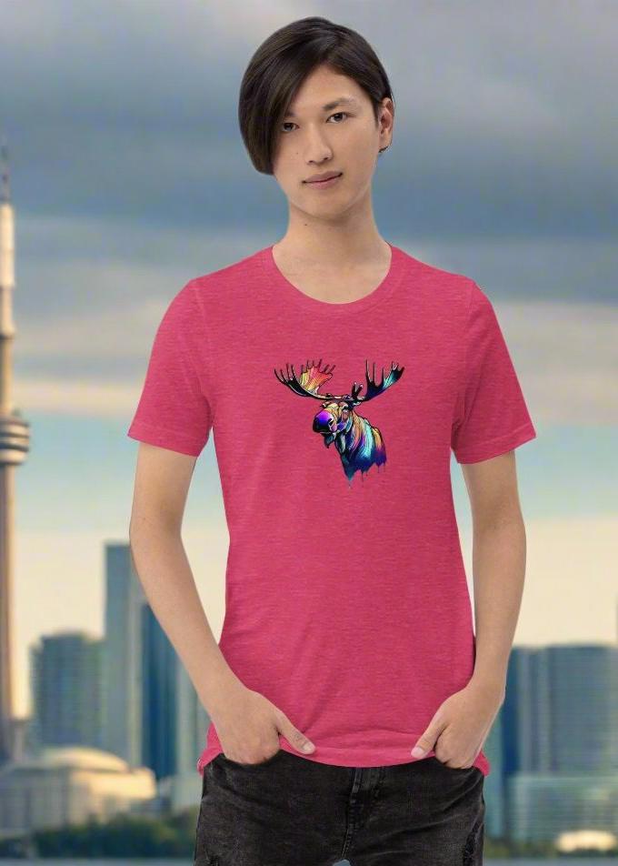 Psychedelic Moose Unisex t-shirt
