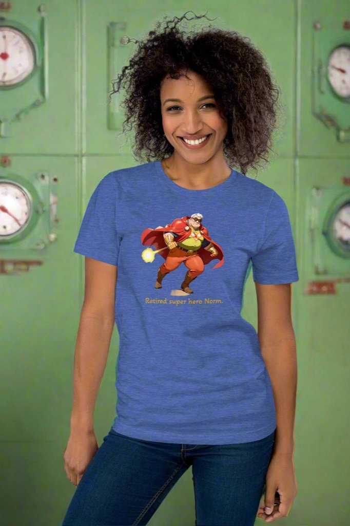 Retired super hero Norm. Unisex t-shirt