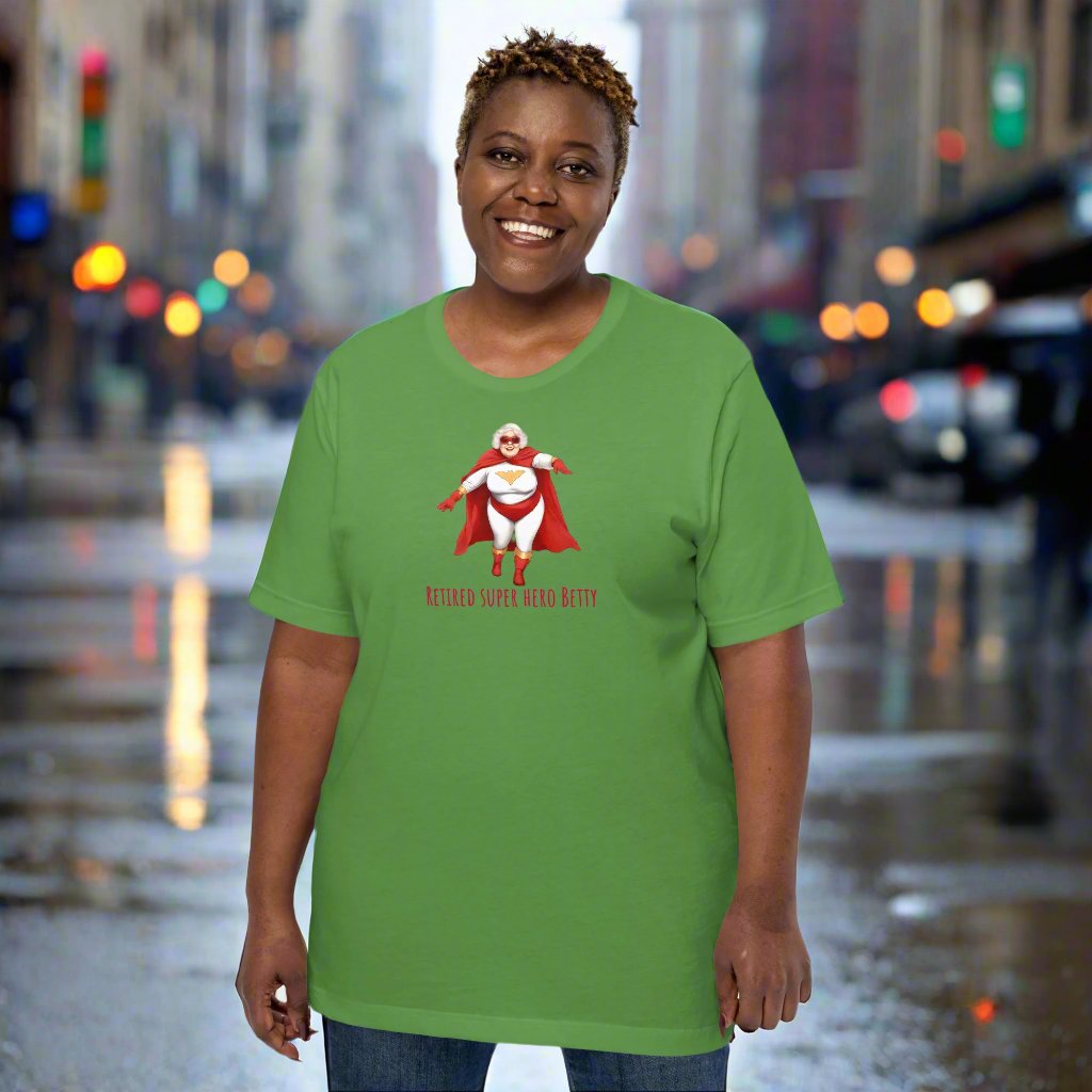 Retired super hero Betty Unisex t-shirt