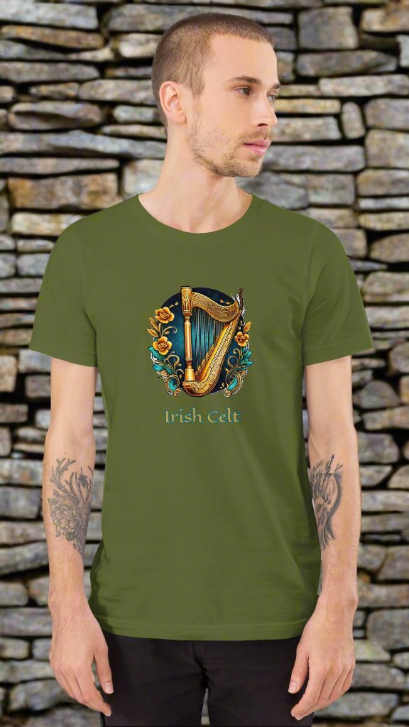 unisex staple t shirt olive front 66e52f82d36fb