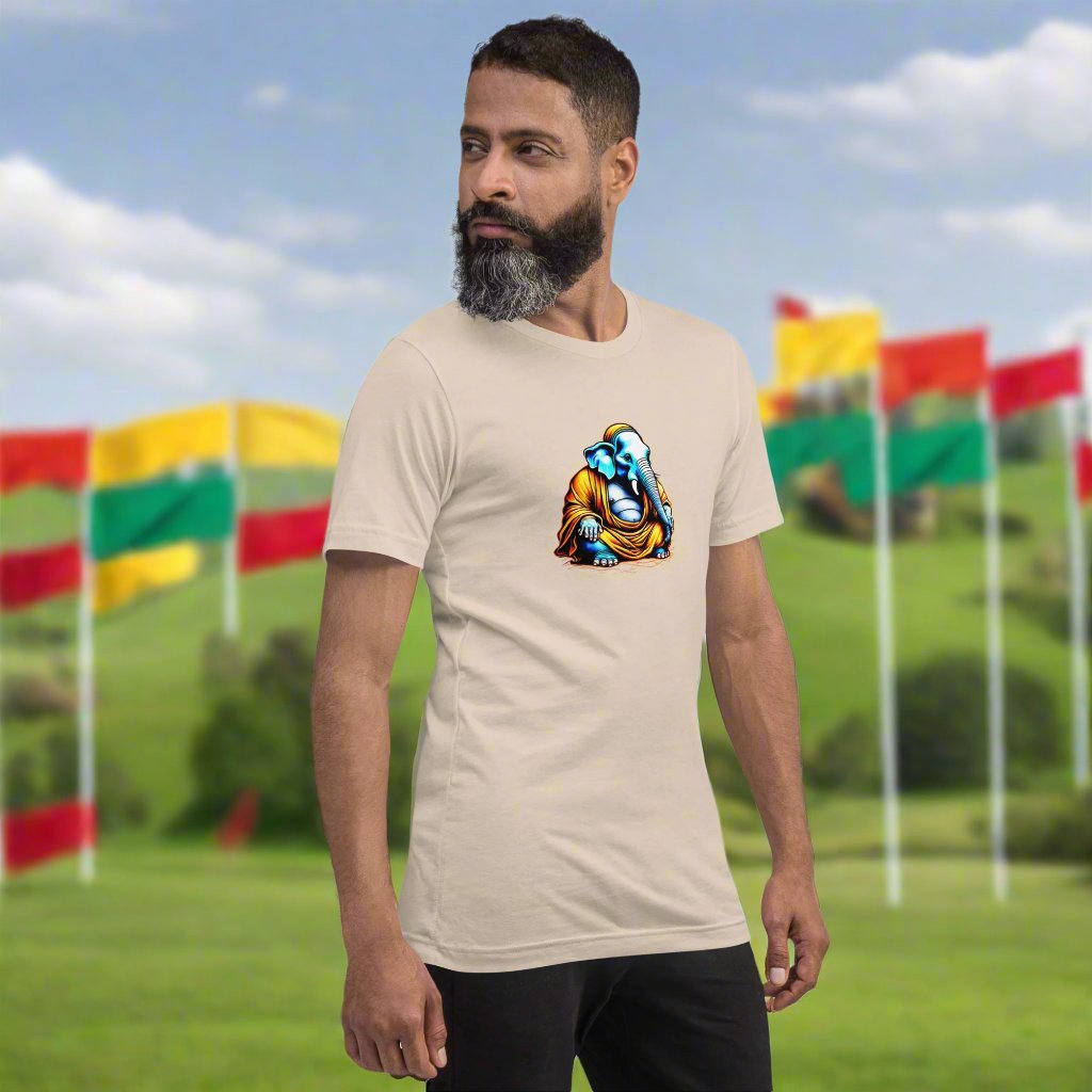 Elephant monk. Unisex t-shirt