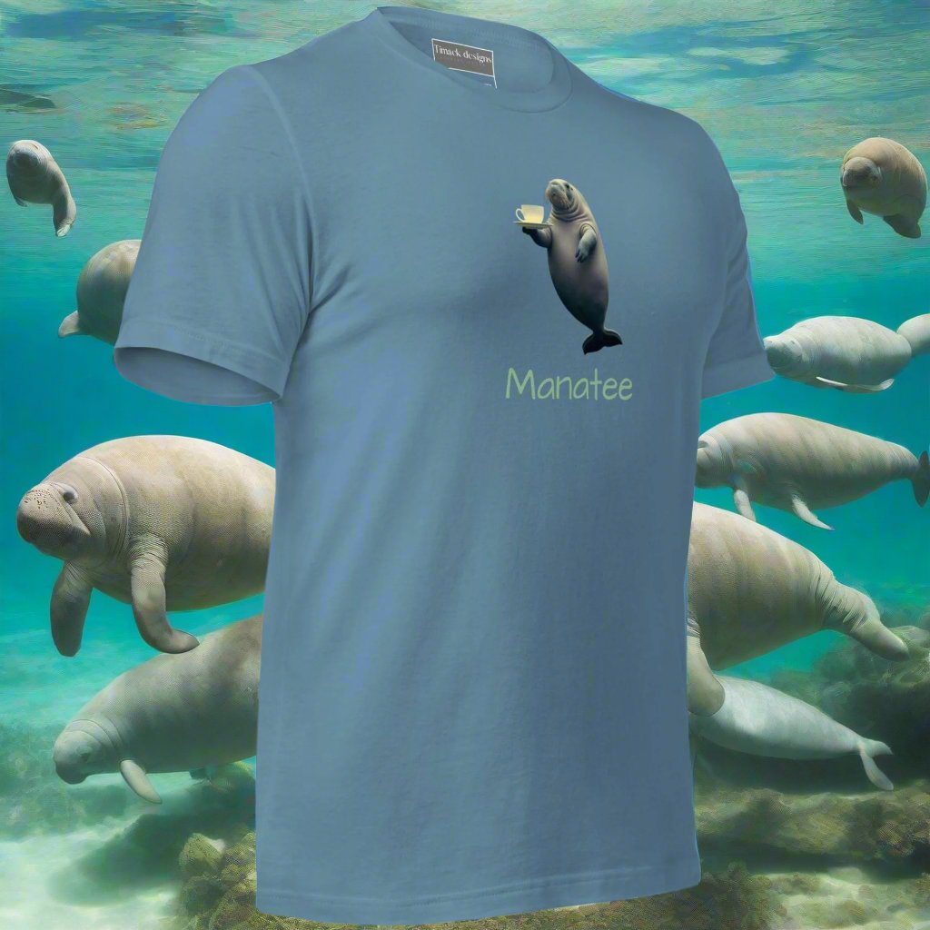 Floating Manatea Unisex t-shirt